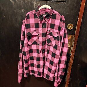 Flannel Bunker - Hitman Large - Breast Cancer Awareness